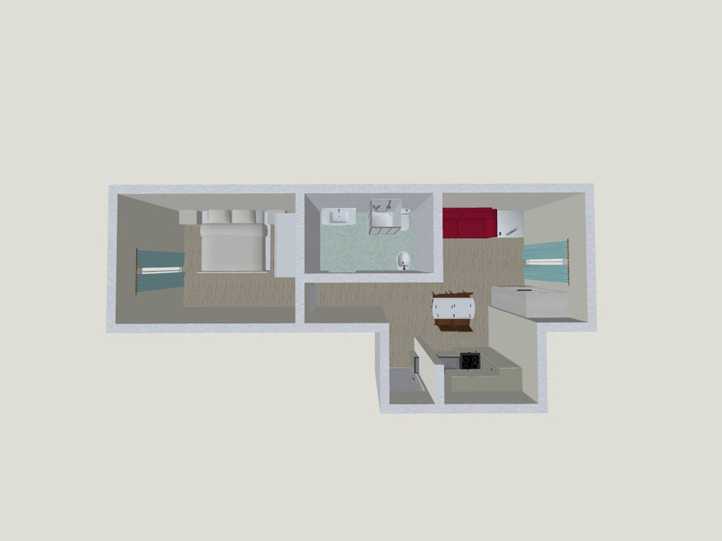 Wohnung 5<br><span style='font-size:14px'>bis 4 Personen</span>